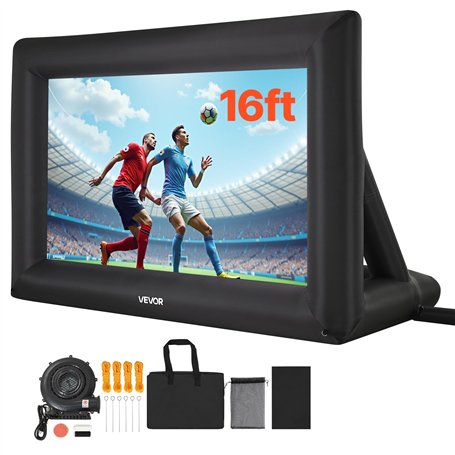 VEVOR Écran de Projection Gonflable Diagonale de 488 cm