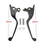 S SYUU Black Leviers de Frein et d'Embrayage Compatible avec Harley Davidson Dyna Softail Fat Boy Low Rider Super Glide Wide Gli