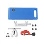 KATSU Kit d'Outils à Double évasement 10 Pièces Imperial Coupe-tubes Cuivre de Frein de Tuyau pour Tube en Cuivre Laiton Alumini