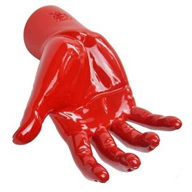 Antartidee - Porte-clés mural Houdini rouge en résine décorée à la main - Ant_1160_Rouge