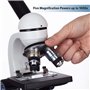 AmScope - Monocular Compound Microscope, 40X-1000X, LED, for Students and Adults - M150C