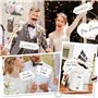 25 Mariage Accessoires de Photomaton Selfie Photobooth Props en Français pour Fête Mariage Décoration Party