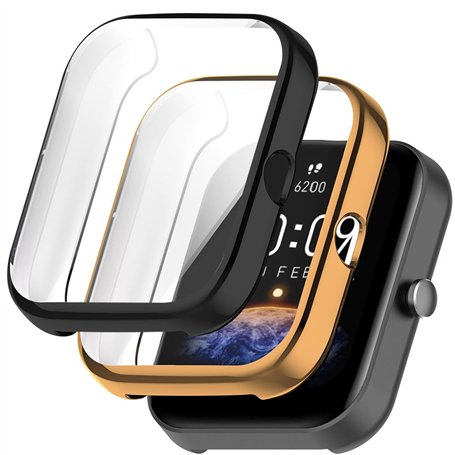 Msiall 2 pièces Compatible avec Amazfit Bip 3/3 pro Housse de protection