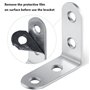 Équerres de Fixation, STARVAST 18 Pcs Équerre Angle en Acier Inoxydable 90 Degrés Angle Droit Coin Support - Équerre Angle avec