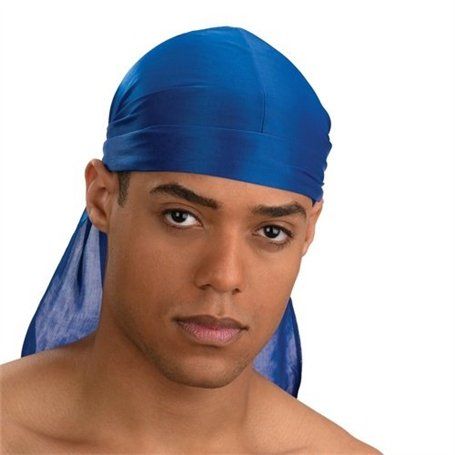 Dream Bandana US durag bleu electric - Gangsta rap west coast - USA du rag - Airsoft - Paintball - Hip hop - Moto - Biker - Outd