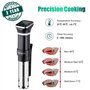 Cuiseur Sous Vide, TEEUCNY 1100w Cuisson Sous Vide, Termoplongeur Sous-Vide Cooker, Calculateur D'Immersion De Cuisinière Avec U