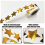 Lot de 500 feuilles d'autocollants étoiles scintillantes, autocollants étoiles dorées, autocollants de récompense pour enfants, 