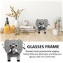 1 support de lunettes 3D en bois en forme d'éléphant - Puzzle en bois - Support de lunettes créatif en forme d'animal - Pour lun