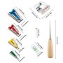 Diealles Shine Appareils à Biais, Fabric Bias Tissu Biais Maker Tool Set Bias Binder Kit for Sewing Quilting Awl