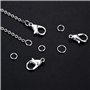 12 Mètres Chaîne Collier en Acier Inoxydable Chaîne de Câbles pour Bijoux Accessoires Bricolage, Couleur Argent