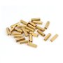 sourcing map Entretoise Hexagonale Écrou Filetage Femelle M3 x 15mm Laiton 25Pcs