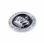 Petit emblème de voiture en forme de couronne avec strass - Accessoires extérieurs pour voiture, SUV, camion, moto (noir argenté