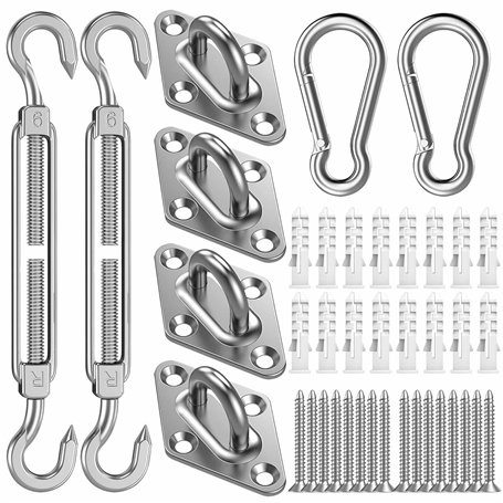 HOOPOE Kit Fixation Voile D'ombrage