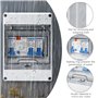 WIYETY Boîte à fusibles en saillie Boîte de distribution en saillie : IP65 Subdistribution en saillie avec disjoncteur de puissa