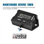 Yooreal Compteur d'heures d'entretien numérique Tachymètre pour petit moteur à essence 2 ou 4 temps Générateur de tracteur de pe