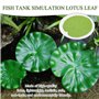 SYEYCW 10 Pièces Feuilles de Lotus Artificielles, Coussinets de Lys Flottants Ornements d'Étang en Plastique de 5 Tailles, pour 