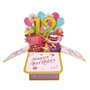 Carte pop-up « Happy 12th Birthday » pour fille de 12 ans