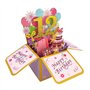 Carte pop-up « Happy 12th Birthday » pour fille de 12 ans, idée de cadeau d'anniversaire pour fille nièce, carte de vœux 3D amus