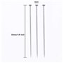 Jieddey Epingle Couture,300 PCS Épingles de Couture Épingles à Tête Plate en Acier Épingles Nickel Épingles à œil Épingle Droite