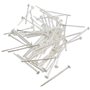 Jieddey Epingle Couture,300 PCS Épingles de Couture Épingles à Tête Plate en Acier Épingles Nickel Épingles à œil Épingle Droite