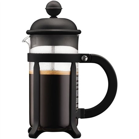 Cafetiere a piston - BODUM - JAVA - Noir - 0.35 L - Acier inoxydable et verre borosilicate