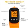 GLOSKIN Thermometre Laser,Thermometre Infrarouge -50 ° C-550 ° C,LCD Afficher Le Thermomètre à Paramètre Réglable (Pas Adapté au