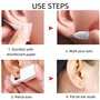 Lot de 8 pistolets de perçage d'oreille jetables avec clous d'oreilles asepsis sans douleur pour filles, femmes et hommes
