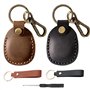 Airtag Porte-Clés en Cuir Véritable