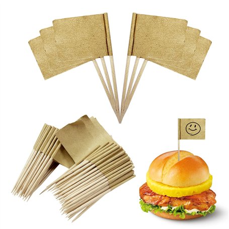 TAFACE 150pcs décorations de Drapeau de Cure-Dents