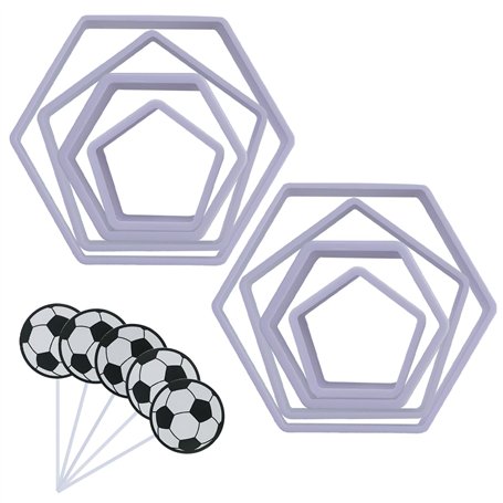 8 Pièces Football Cookie Cutter