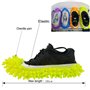 chaussons mop,5 Paires Multifonction Microfibre Poussière Mop Chaussures Chaussons De Nettoyage Pour La Maison, 5 Couleurs