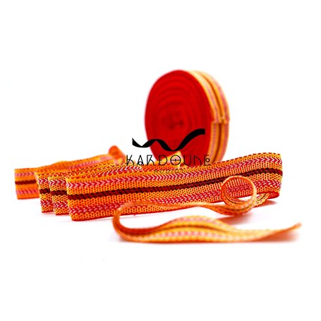 Kardoune Authentique d'Algérie (2M) + Fiche tutoriel: Ne s’effiloche pas ruban traditionnel pour lisser les cheveux naturellemen