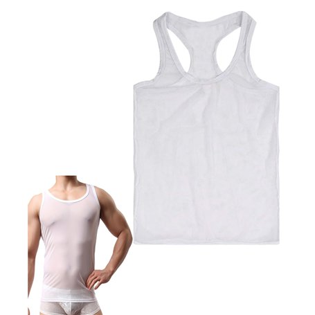 Débardeur transparent pour homme