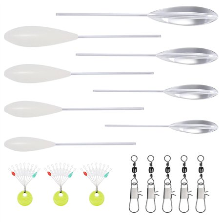 Sbirolino Lot de 16 Pièces 4X Spirolino Coulant 4X Sbirolino Flottant (8g 10g 15g 20g) 5X Fishing Assortiment Triple Pivotant et