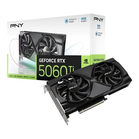 PNY - Carte graphique - GeForce RTX 5060 Ti - 8GB - Dual Fan DLSS 4