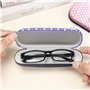 Widesmart 3 Pcs Étui à Lunettes Coque Rigide, Etui à Lunettes en Lin Étui à Lunettes de Chat Mignon à Clapet Étui à Lunettes Étu