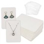 Lot de 50 cartes de présentation pour bijoux et boucles d'oreilles avec sac transparent