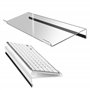 Support de Clavier D'ordinateur Transparent Plateau De Clavier Incliné Ergonomique Acrylique Claire Couverture pour Bureau Maiso