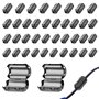 UQTUKO Lot de 40 noyaux de ferrite pour câbles - Anneau de ferrite pliable - Noyau de ferrite - Pour câble RFI