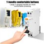 Interrupteur FI/LS - 30 mA - Disjoncteur différentiel - Disjoncteur FI 1P+N 6kA - 16 A - Courant nominal - Disjoncteur protégé R