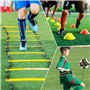Druuzyl Set d'Entraînement Football Professionnel - 1 Échelle d'Agilité 6m + 12 Cônes + Accessoires pour Vitesse et Agilité