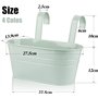 5CM Grands Pots deFleurs Seau à Fleurs Suspendu avec Crochet Amovible pour B