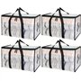 Zhufas 4 pièces 90L Grand Rangement Vetement