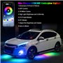 ConBlom LED sous la Voiture, 47&35Pouces Bandes Lumineuses à de Voiture Lumières sous-éclairage avec son actif et télécommande s