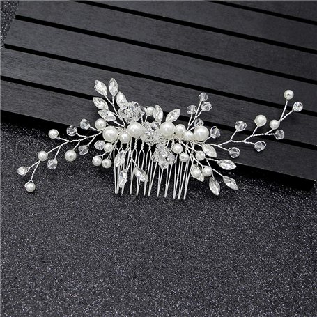 Mariée Peigne Femme Perle Bijoux Bijoux Cheveux Mariée Peigne Mariage Élégant Bijoux de tête