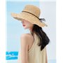 Chapeau de Paille Femmes Pliable Bohême Été Femmes Chapeau de Plage Bord Doux Respirant Grande Largeur Cap pour Voyage Vacances 