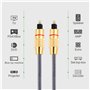 cable optique audio 2m Toslink Cable fibre optique Technologie surround AC3 et DTS Cable coaxial audio Convient aux téléviseurs,