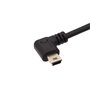 Mini câble USB 2.0 A mâle vers angle, cordon de charge de synchronisation de données mini 5P à angle droit de 90 degrés pour Gar