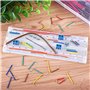 QIMEI-SHOP Breadboard Jumper Cable Wire Kit Mâle vers Mâle 14 Assorties Longueur avec Boîte de Rangement 560 pièces
