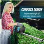Brushless Taille Haie Batterie, Taille Haie Electrique, Taille-Haies sans Fil pour Elagage, Ebranchage, 500W, 530mm Longueur de